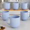 Pastel Fringe Blue Ceramic (Set of 6) - The Earth Store - Mug Set